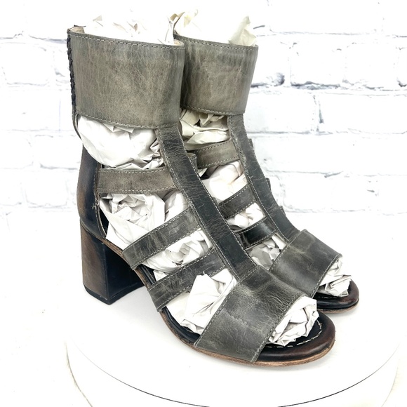 🚫SOLD! NIB/NWT |•FREEBIRD🦅BY STEVEN•| 'RAVEN' Gladiator Bootie/Sandals Size 7 - Picture 3 of 16